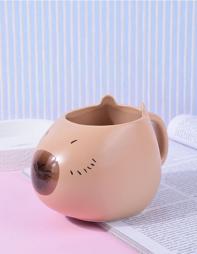 Чашка 490мл у вигляді капібари | 264530-22-XX - A-SHOP