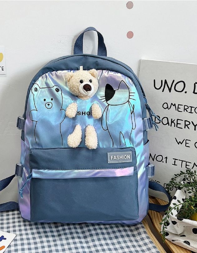 Рюкзак для міста з ведмедиком | 257626-13-XX - A-SHOP