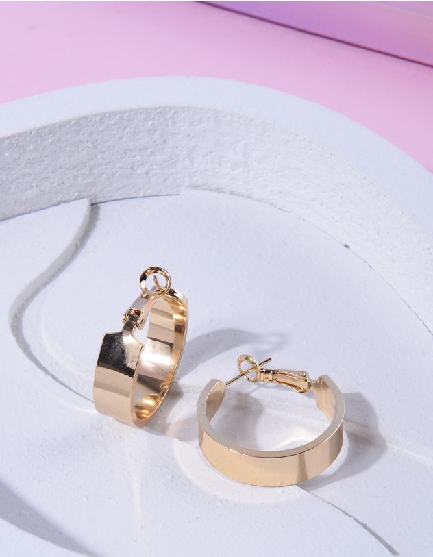 Сережки кільця з гальванічним покриттям | 264821-04-XX - A-SHOP