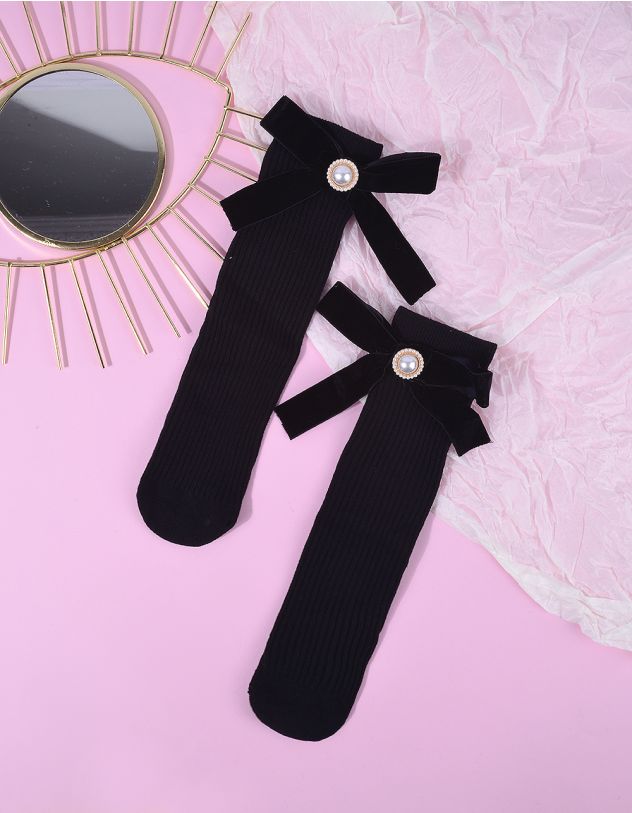 Шкарпетки з перлиною на банті | 264979-02-XX - A-SHOP
