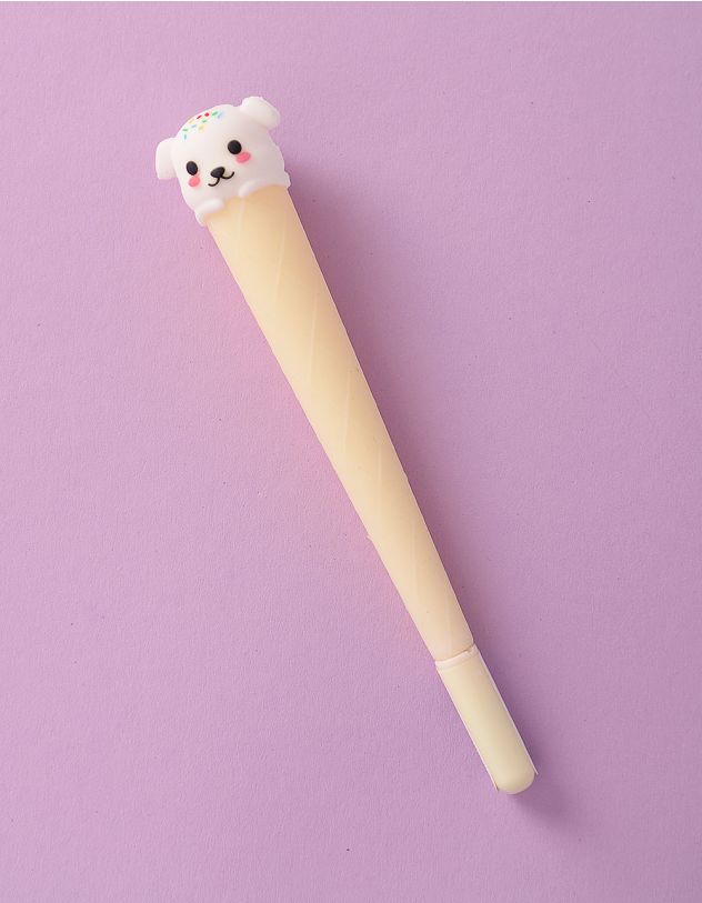 Ручка у вигляді морозива з песиком | 251204-40-XX - A-SHOP