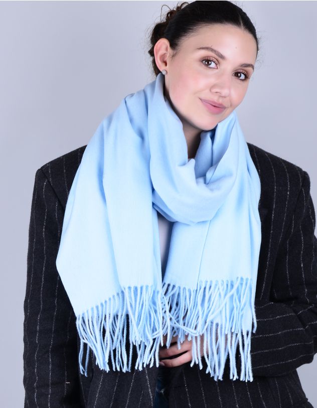 Палантин однотонний з китицями | 241857-18-XX - A-SHOP