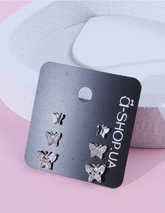 Сережки пусети у вигляді метелика | 263314-05-XX - A-SHOP