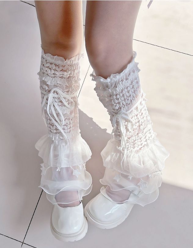 Гетри мереживні з воланами | 264748-01-XX - A-SHOP