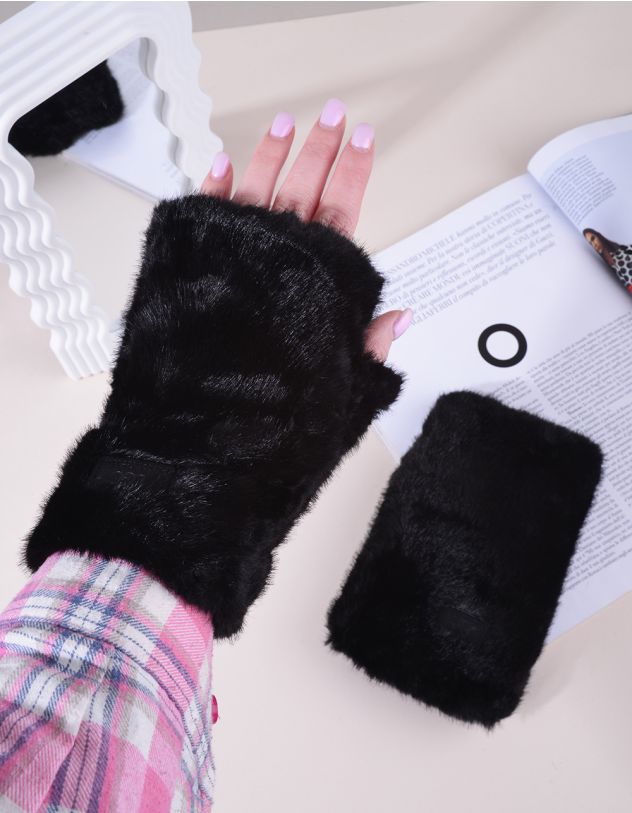 Рукавички мітенки хутряні | 265646-02-XX - A-SHOP