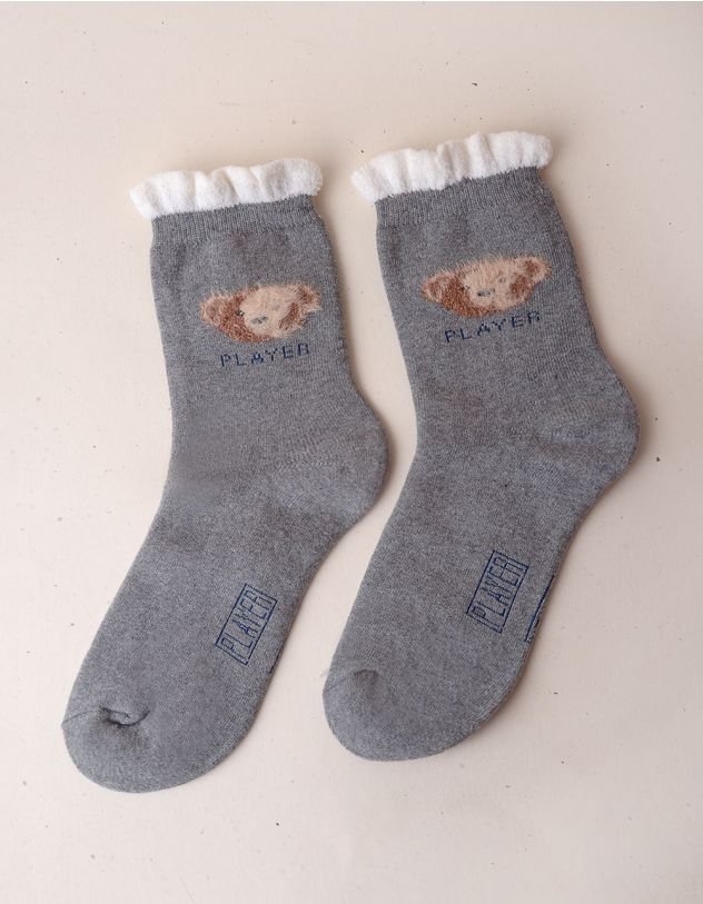 Шкарпетки з зображенням ведмедика | 258417-28-71 - A-SHOP