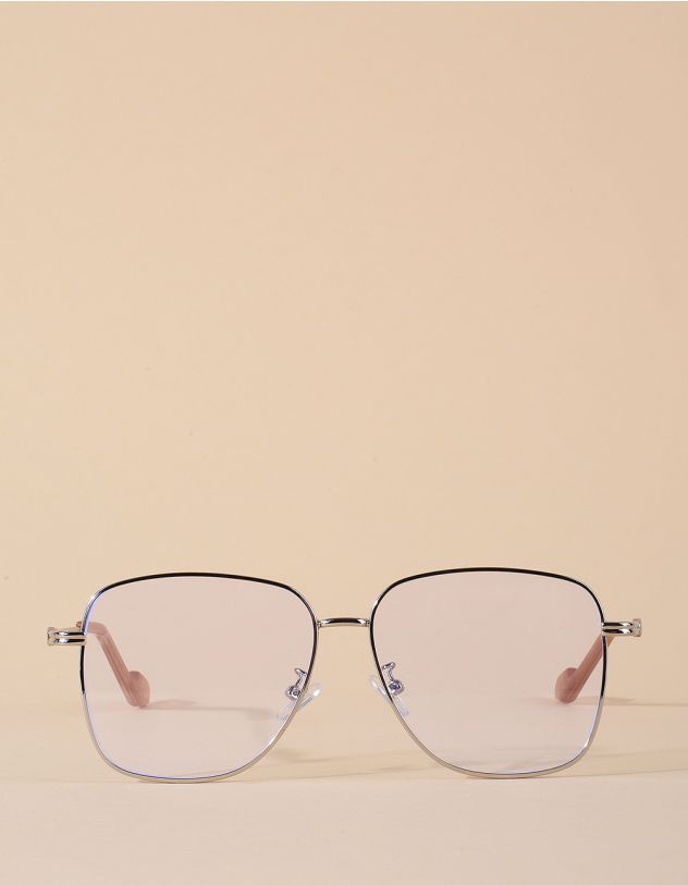 Окуляри іміджеві квадратні з прозорими лінзами | 266192-05-XX - A-SHOP