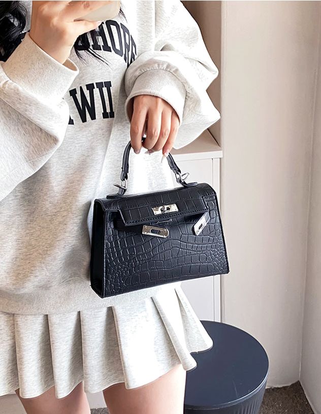 Сумка через плече під шкіру крокодила | 264229-02-XX - A-SHOP