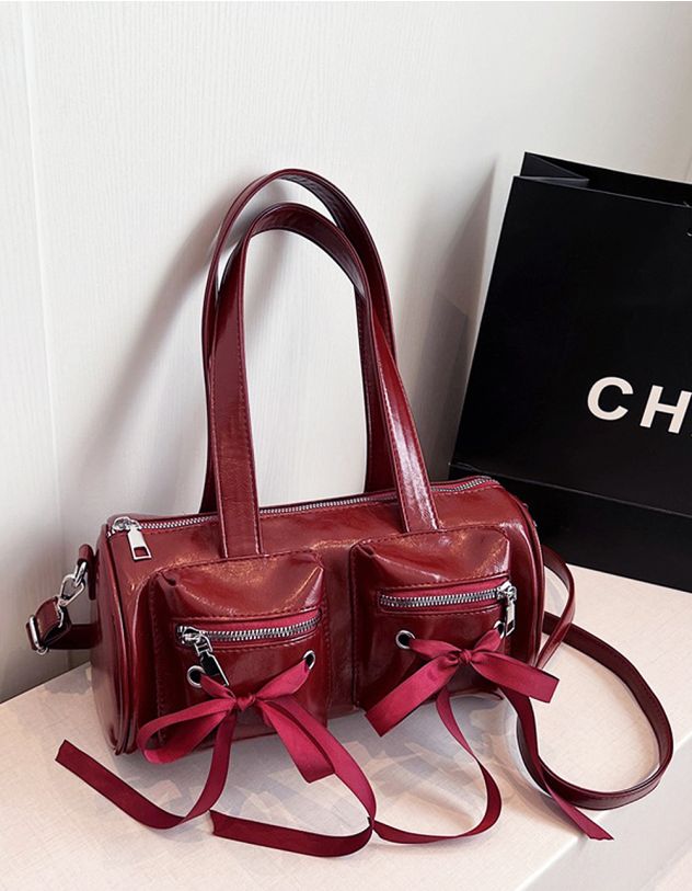 Сумка кросс боді з бантом на кишені | 263260-27-XX - A-SHOP