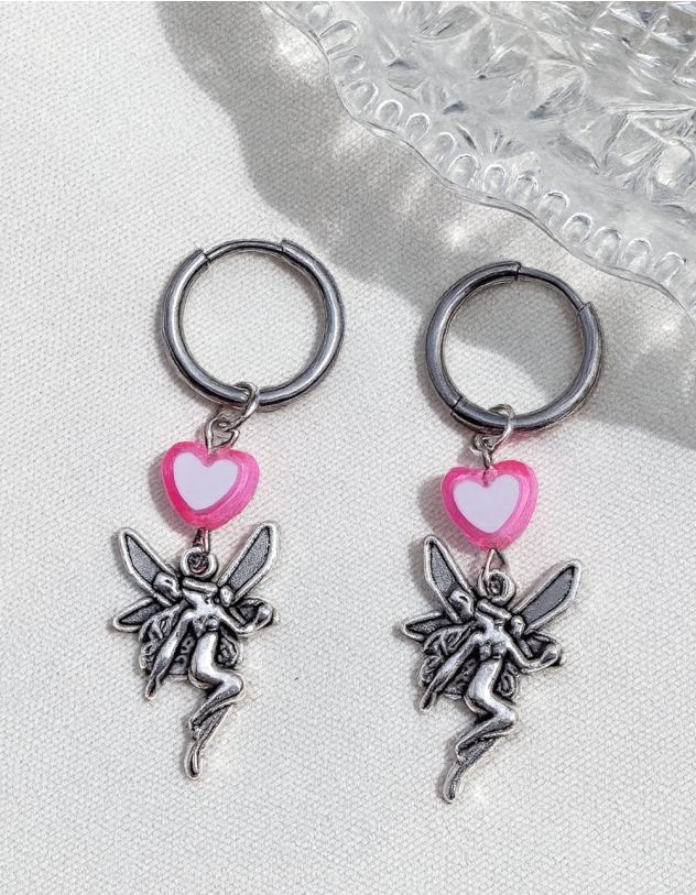 Сережки у вигляді феї з серцем | 263938-70-XX - A-SHOP