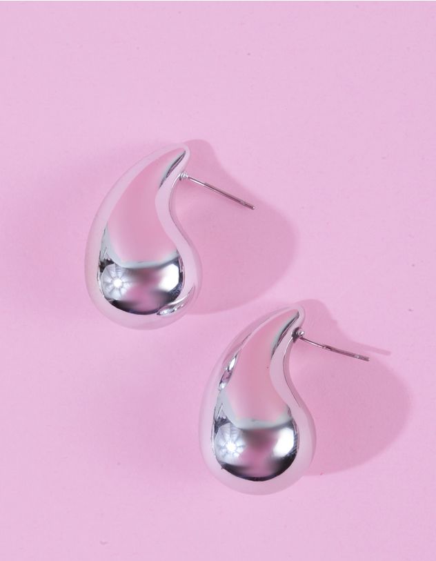 Сережки краплі з глянцевим покриттям | 261775-05-XX - A-SHOP