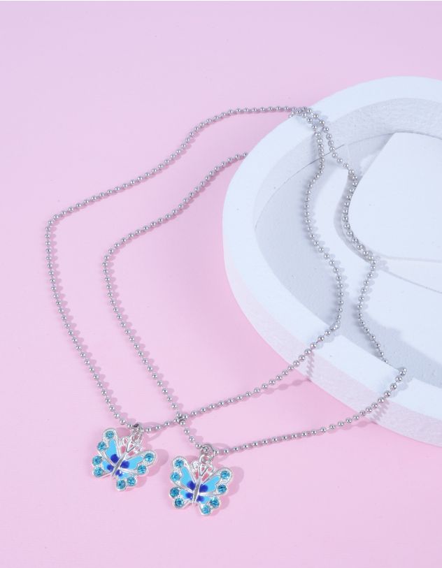 Підвіска на шию best friends з кулоном у вигляді метелика | 262474-13-XX - A-SHOP