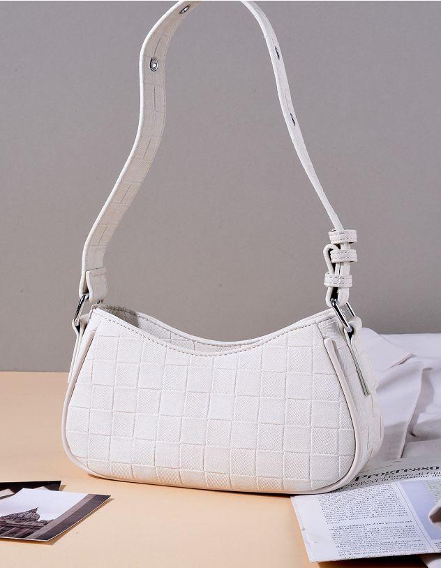 Сумка багет з плетінням | 264367-01-XX - A-SHOP