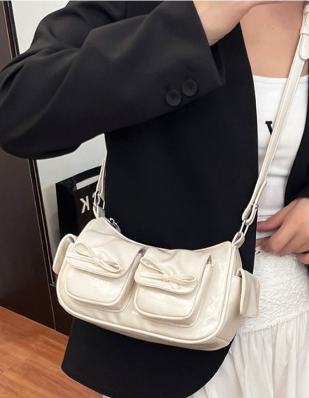 Сумка кросс боді з бантом на кишені | 265086-01-XX - A-SHOP