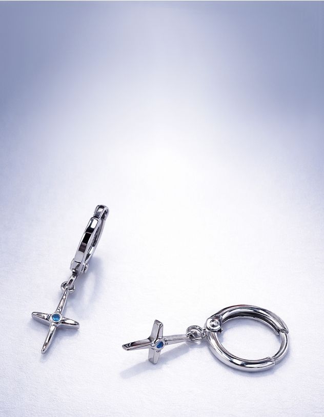 Сережки з хрестом | 265355-64-XX - A-SHOP