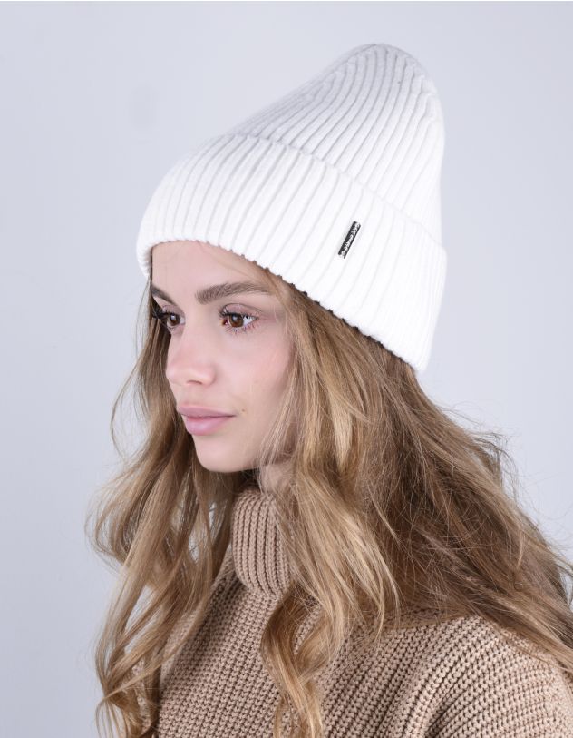 Шапка з фурнітурою на відвороті | 264720-01-XX - A-SHOP