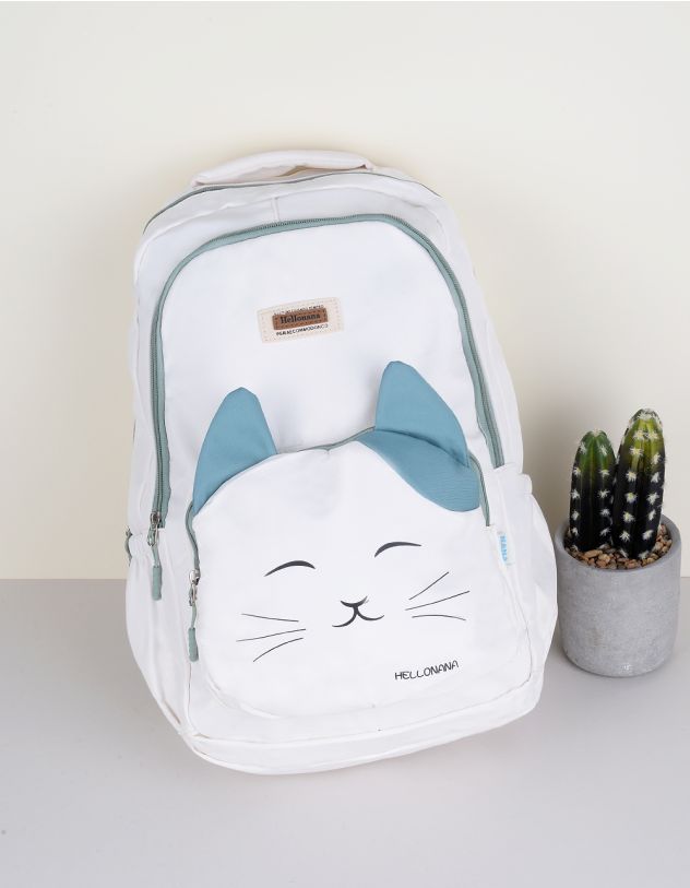 Рюкзак для міста із зображенням котика на кишені | 258707-01-XX - A-SHOP