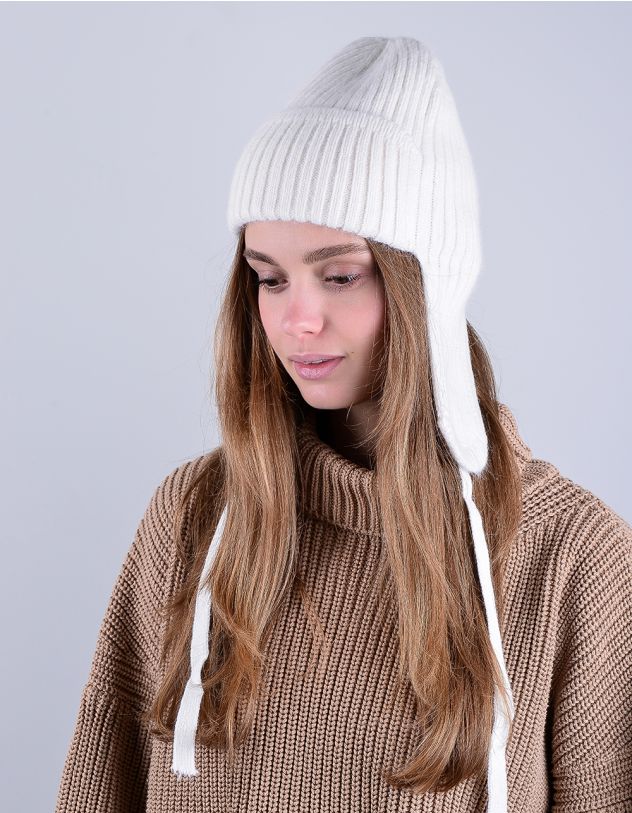 Шапка вушанка у рубчик | 265320-01-XX - A-SHOP
