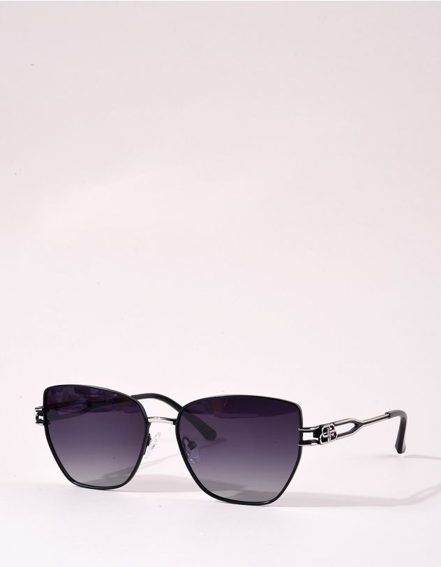 Окуляри сонцезахисні шестикутники з тонкими дужками | 265267-28-XX - A-SHOP