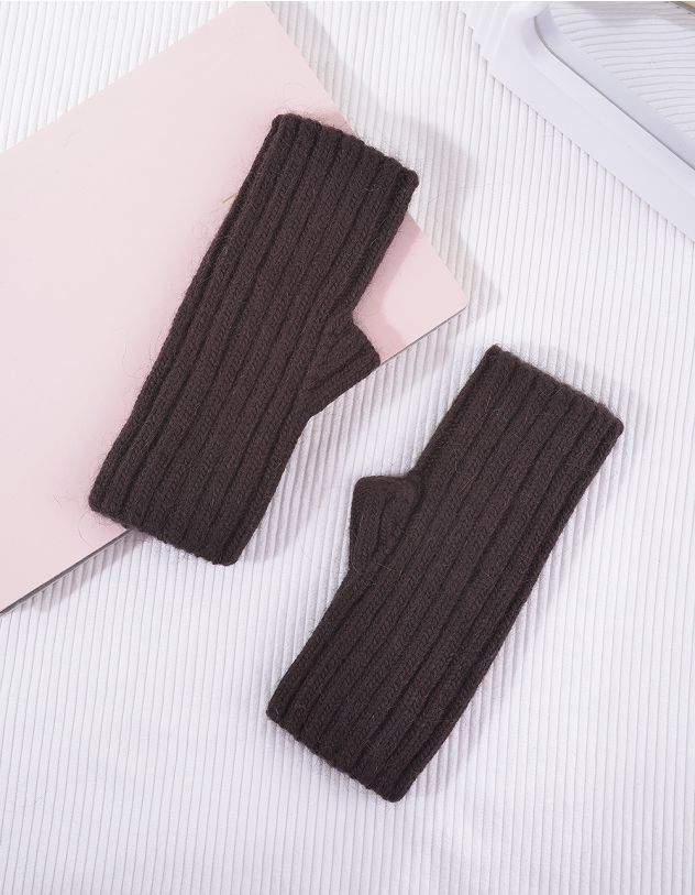 Мітенки в рубчик | 264738-12-XX - A-SHOP