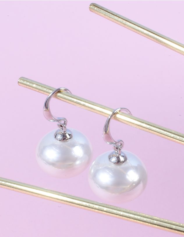 Сережки з перлинами | 264320-05-XX - A-SHOP
