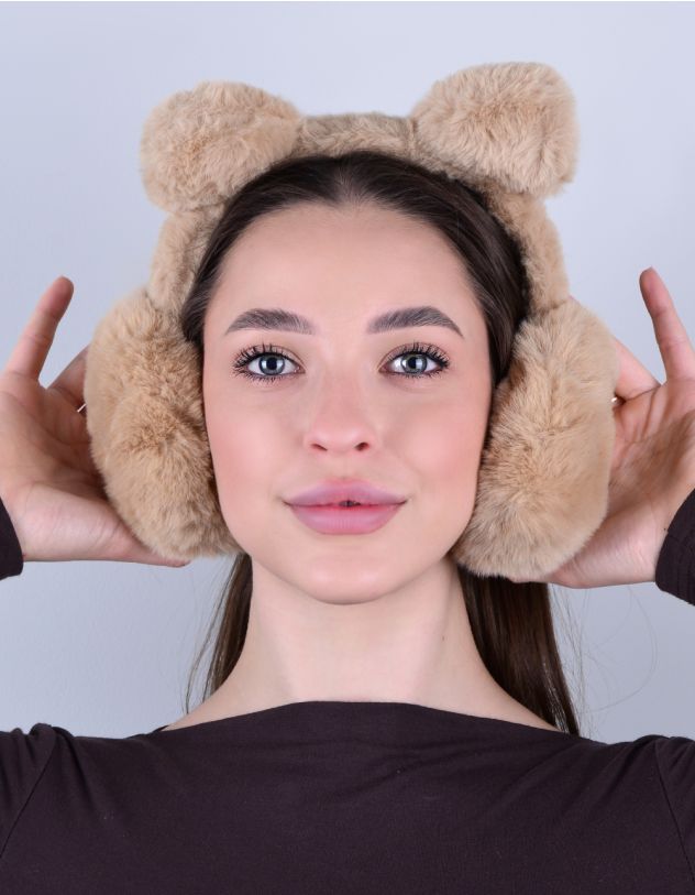 Навушники хутряні з вушками | 263632-22-XX - A-SHOP