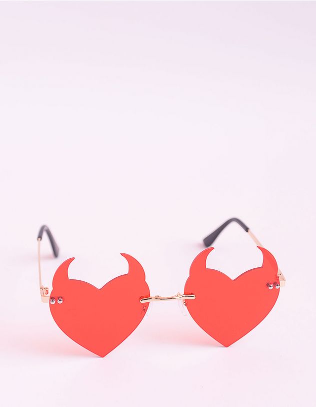 Окуляри з лінзами у формі сердець з рогами | 254023-15-XX - A-SHOP