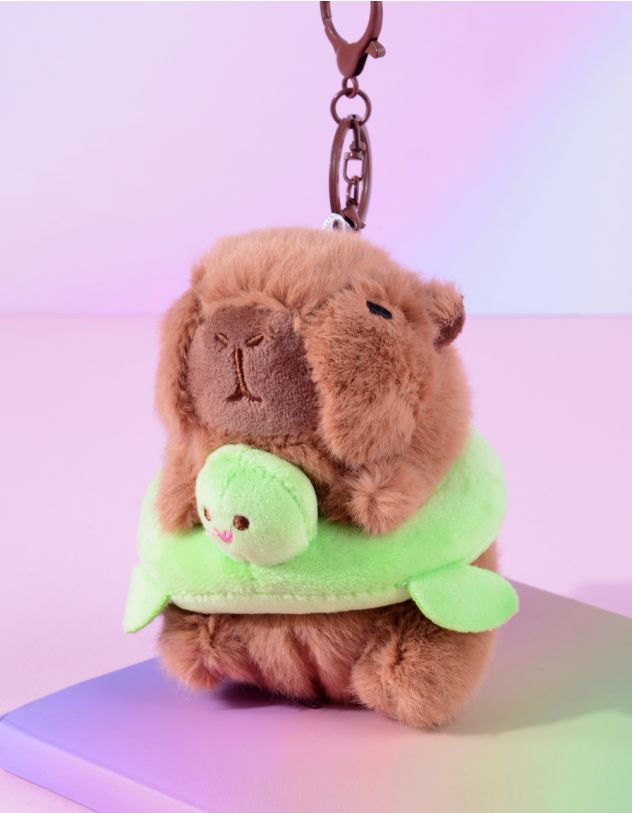 Брелок на сумку у вигляді капібари з кільцем для плавання | 263517-37-XX - A-SHOP