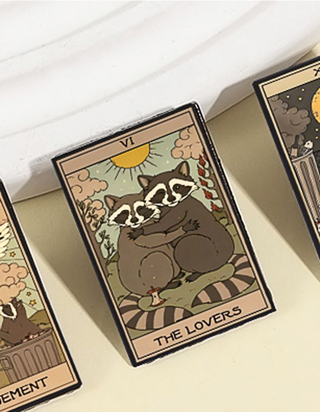 Брошка з зображенням єнота | 266158-33-XX - A-SHOP