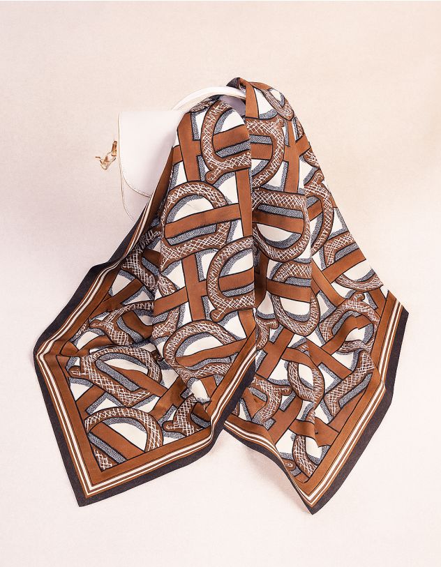 Хустка на шию з принтом | 264844-12-XX - A-SHOP