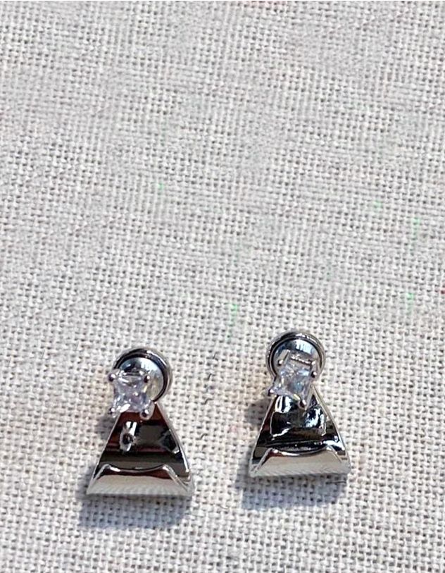 Сережки з кристалом | 262190-05-XX - A-SHOP