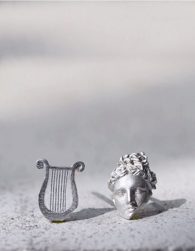 Сережки пусети у вигляді арфи | 265258-05-XX - A-SHOP