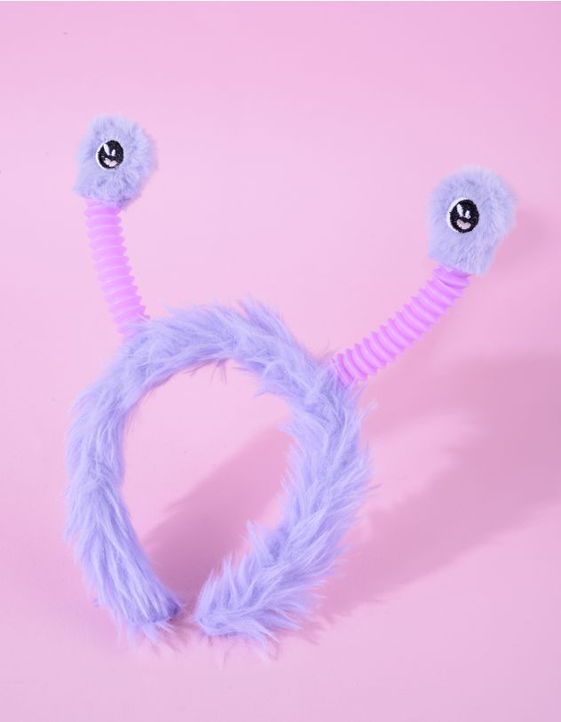 Обідок для волосся хутряний у вигляді монстра | 263532-35-XX - A-SHOP