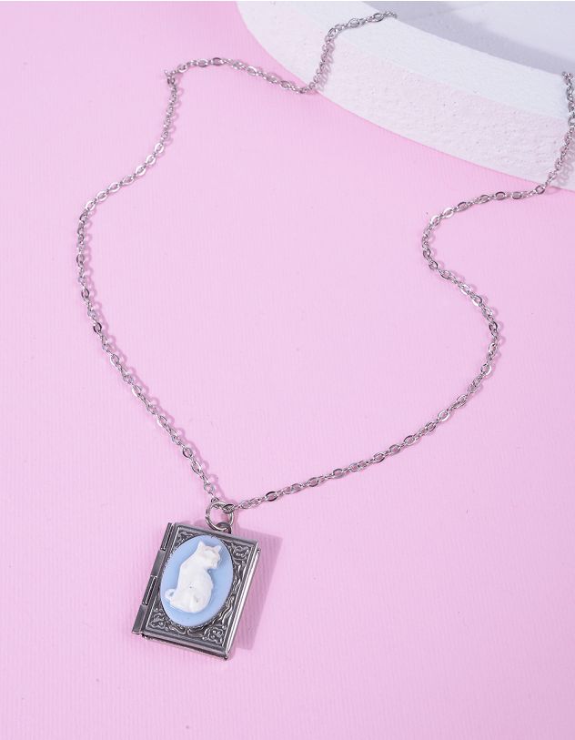 Підвіска на шию з котиком на медальоні | 266815-05-XX - A-SHOP