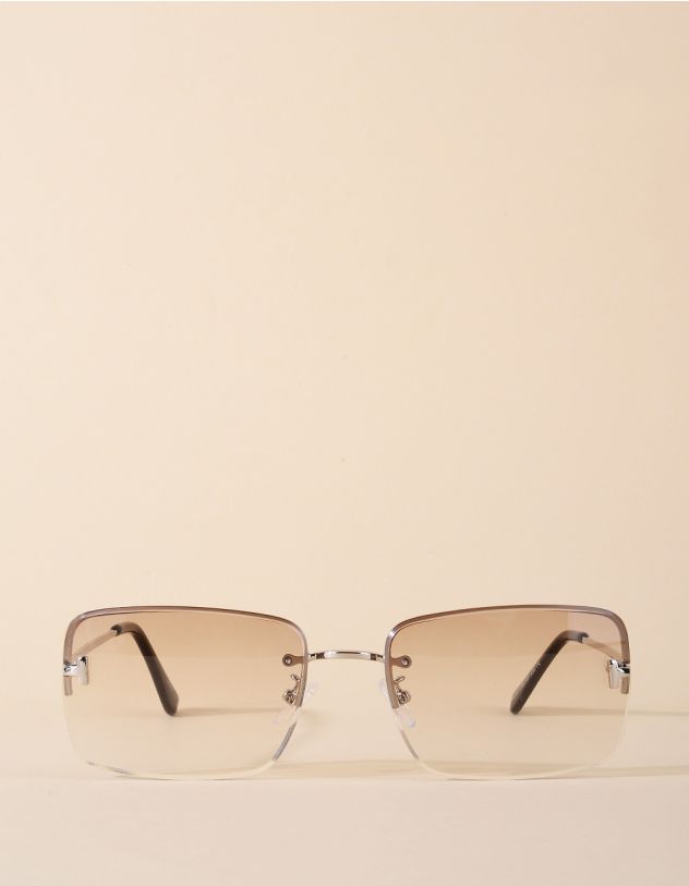 Окуляри сонцезахисні прямокутні з тонкими дужками | 266801-34-XX - A-SHOP