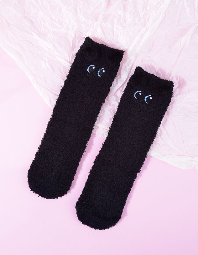 Шкарпетки утеплені з зображенням котика | 263612-02-XX - A-SHOP