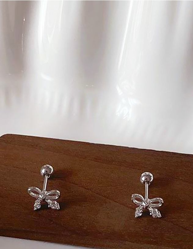 Сережки пусети у вигляді банта | 263622-05-XX - A-SHOP