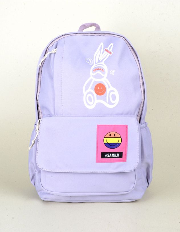 Рюкзак для міста з принтом кролика та смайлика | 255644-35-XX - A-SHOP