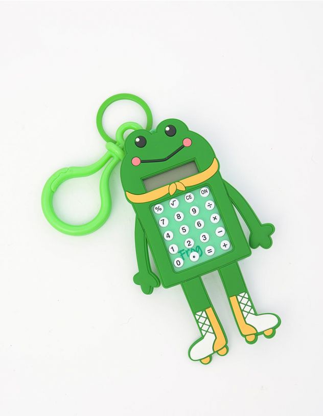 Калькулятор брелок на сумку у вигляді жабки з іграшкою лабіринтом | 249012-19-XX - A-SHOP