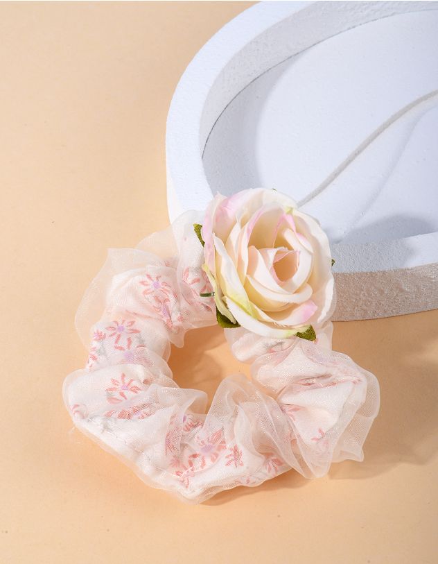 Резинка для волосся з трояндою | 264553-01-XX - A-SHOP