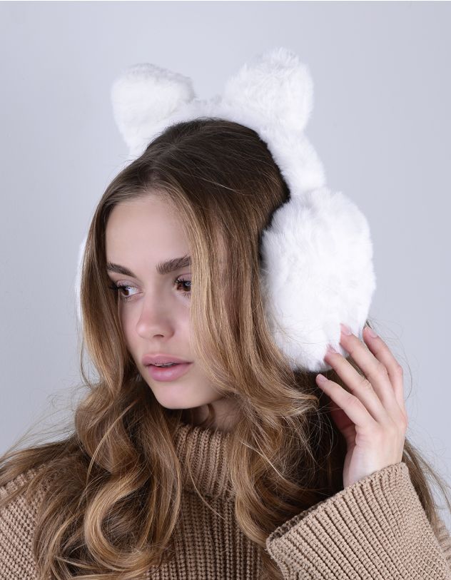 Навушники хутряні з вушками | 263632-01-XX - A-SHOP