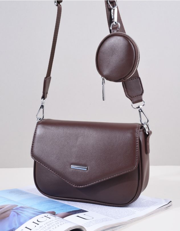 Сумка на довгому ремінці з монетницею | 261790-12-XX - A-SHOP