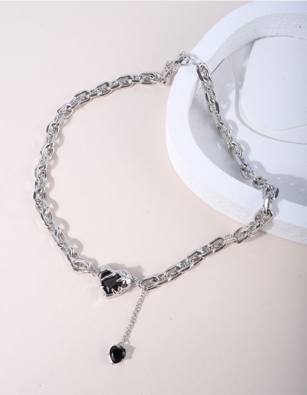 Підвіска на шию із ланцюжка з кулоном у вигляді серця | 265203-07-XX - A-SHOP