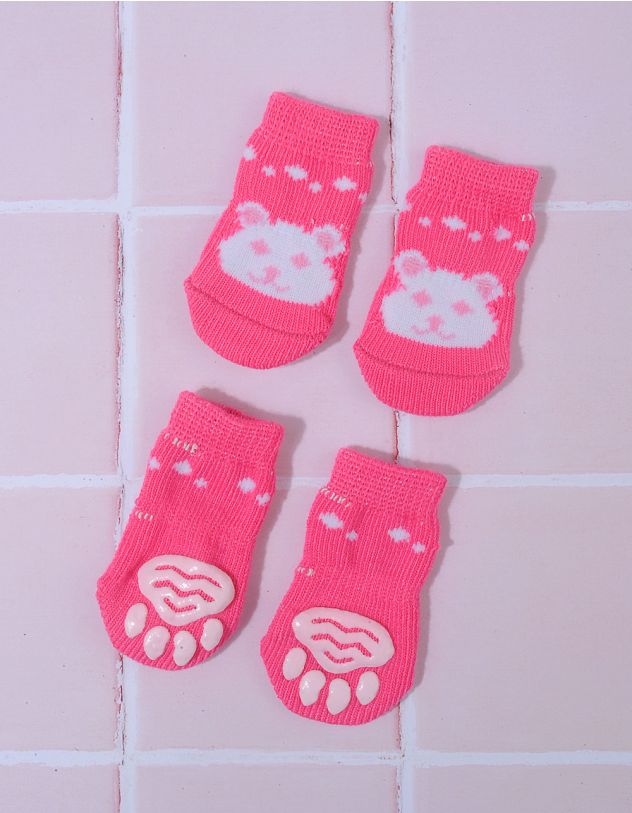 Шкарпетки для котика з принтом тваринки | 255989-14-XX - A-SHOP