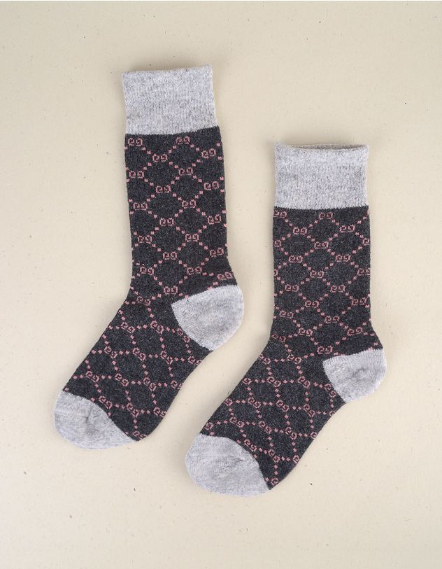 Шкарпетки з орнаментом | 255919-11-71 - A-SHOP