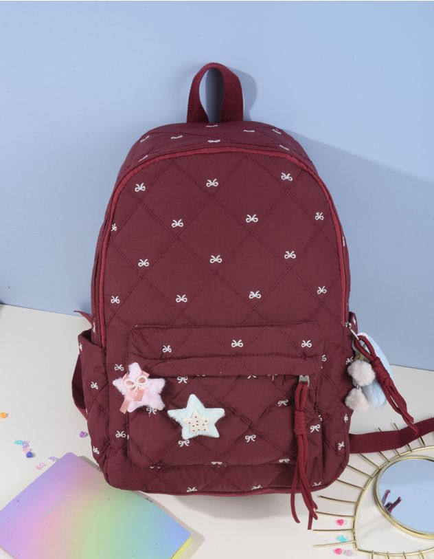 Рюкзак для міста з вишитими бантами | 263875-27-XX - A-SHOP