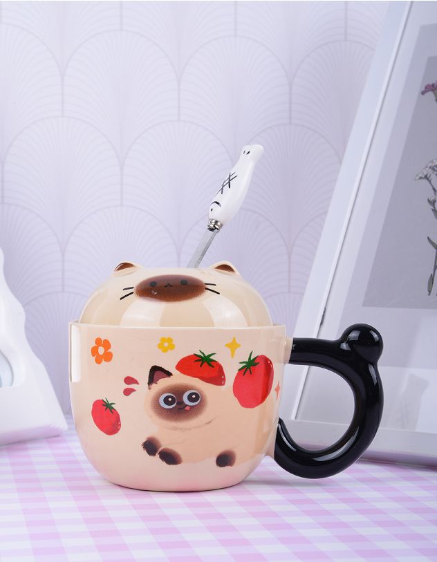 Чашка 260мл з принтом котика | 264255-22-XX - A-SHOP