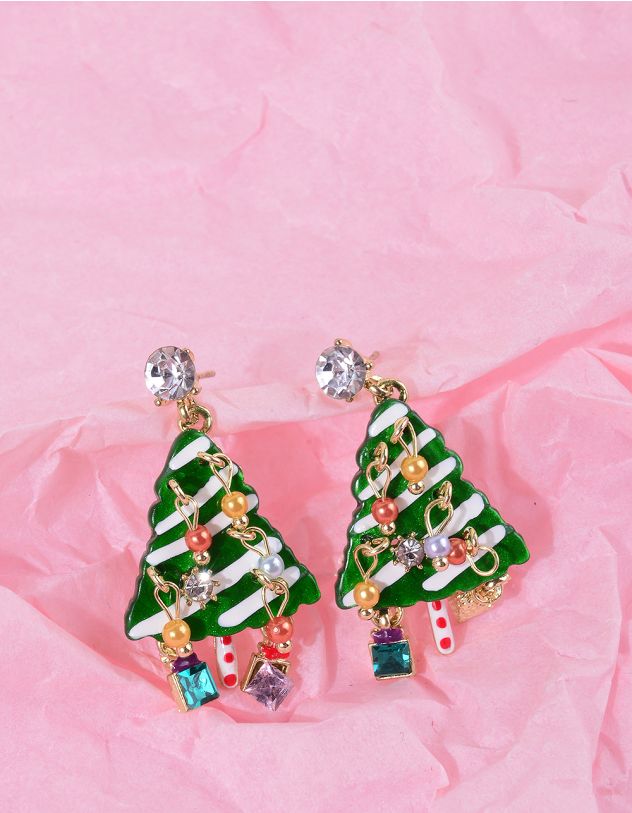 Сережки у вигляді ялинки | 263590-57-XX - A-SHOP