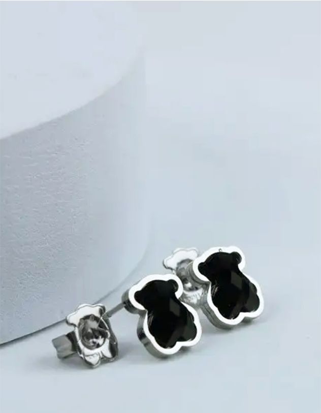 Сережки пусети у вигляді ведмедика | 264566-07-XX - A-SHOP