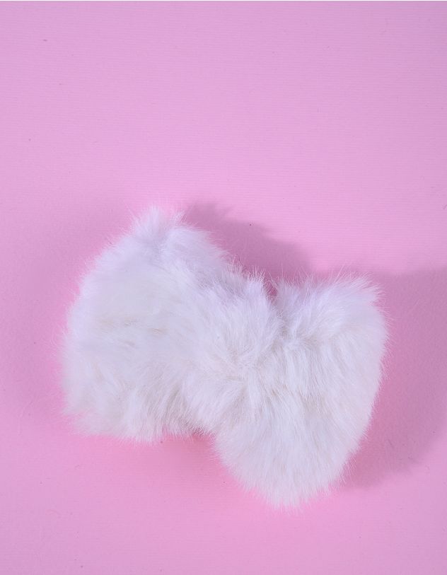 Заколка для волосся хутряна у вигляді банта | 262894-01-XX - A-SHOP